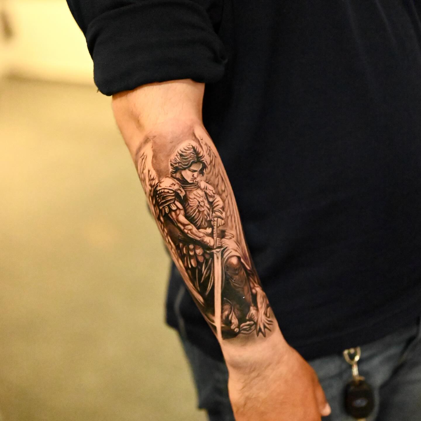 Tattoo by @naveiei — black_and_grey, realism