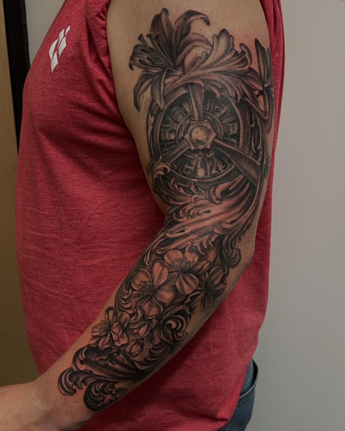 Tattoo by @courtneyann_arts — black_and_grey, realism