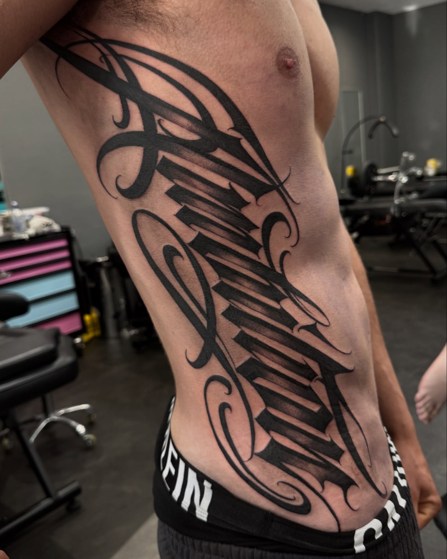 Tattoo by @dopeletterstattoo — lettering_script