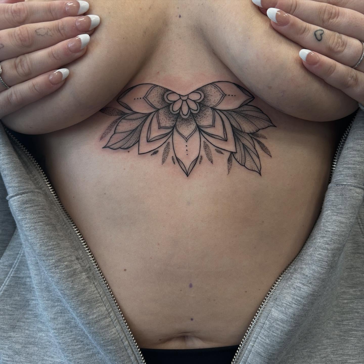Tattoo by @samibattle — dotwork, geometric