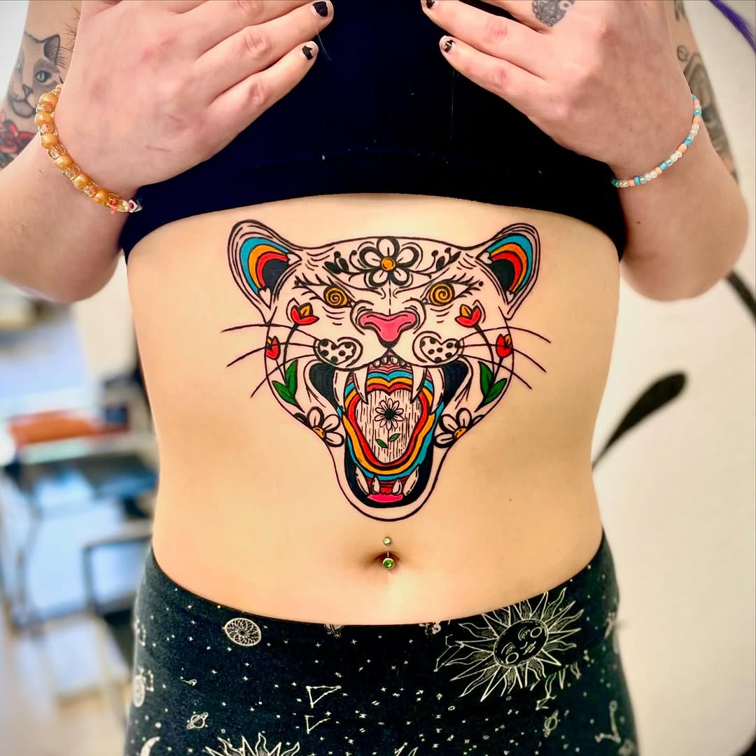 Tattoo by @peggypantz — neo_traditional, blackwork