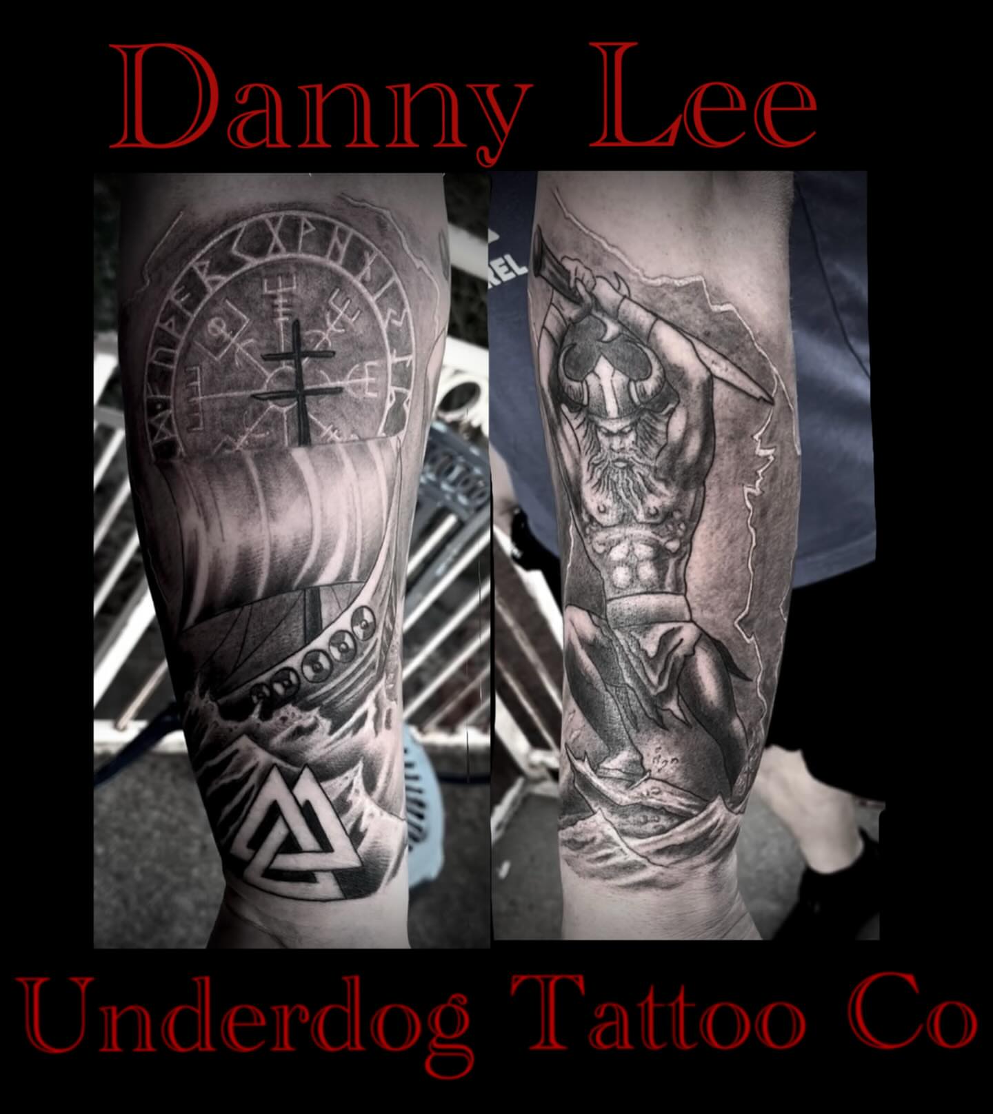 Tattoo by @dannyleeart — black_and_grey, realism