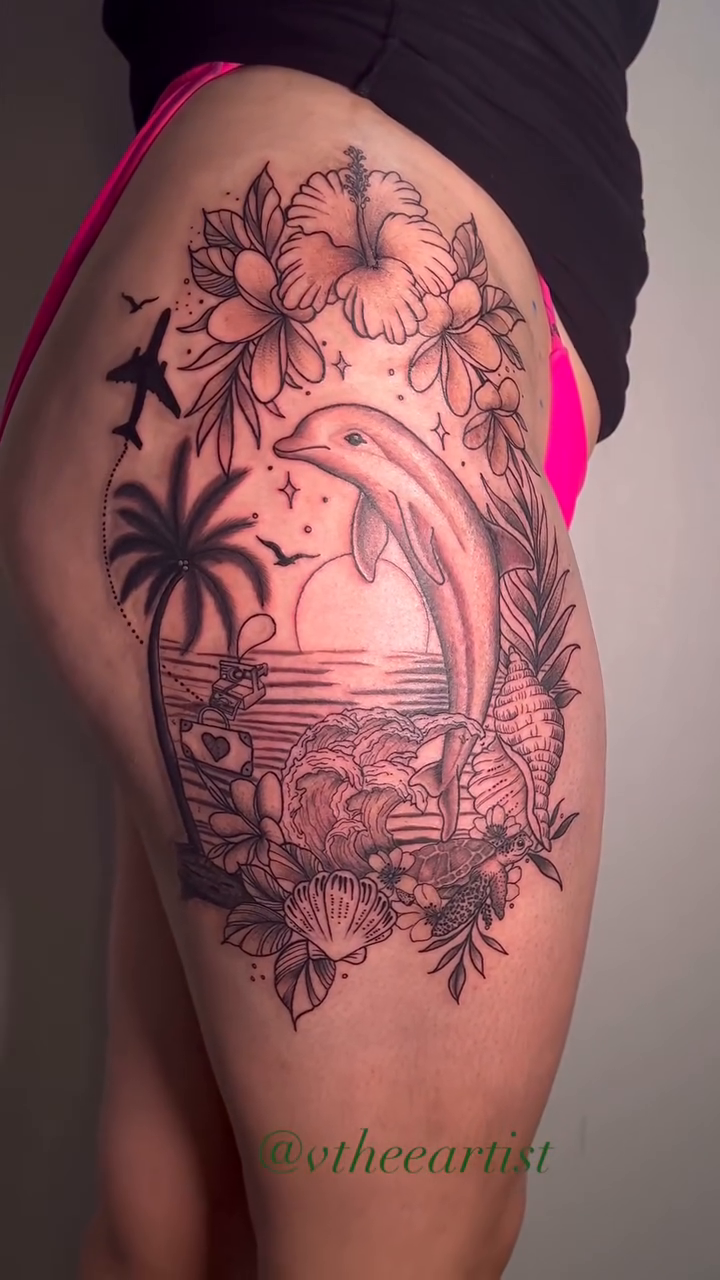 Tattoo by @vtheeartist — realism, black_and_grey