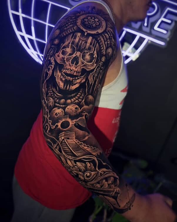 Tattoo by @sue_monsta — black_and_grey, realism