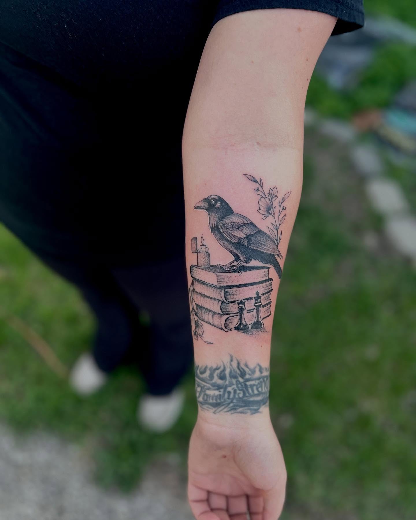 Tattoo by @andrewwatkinstattoos — black_and_grey