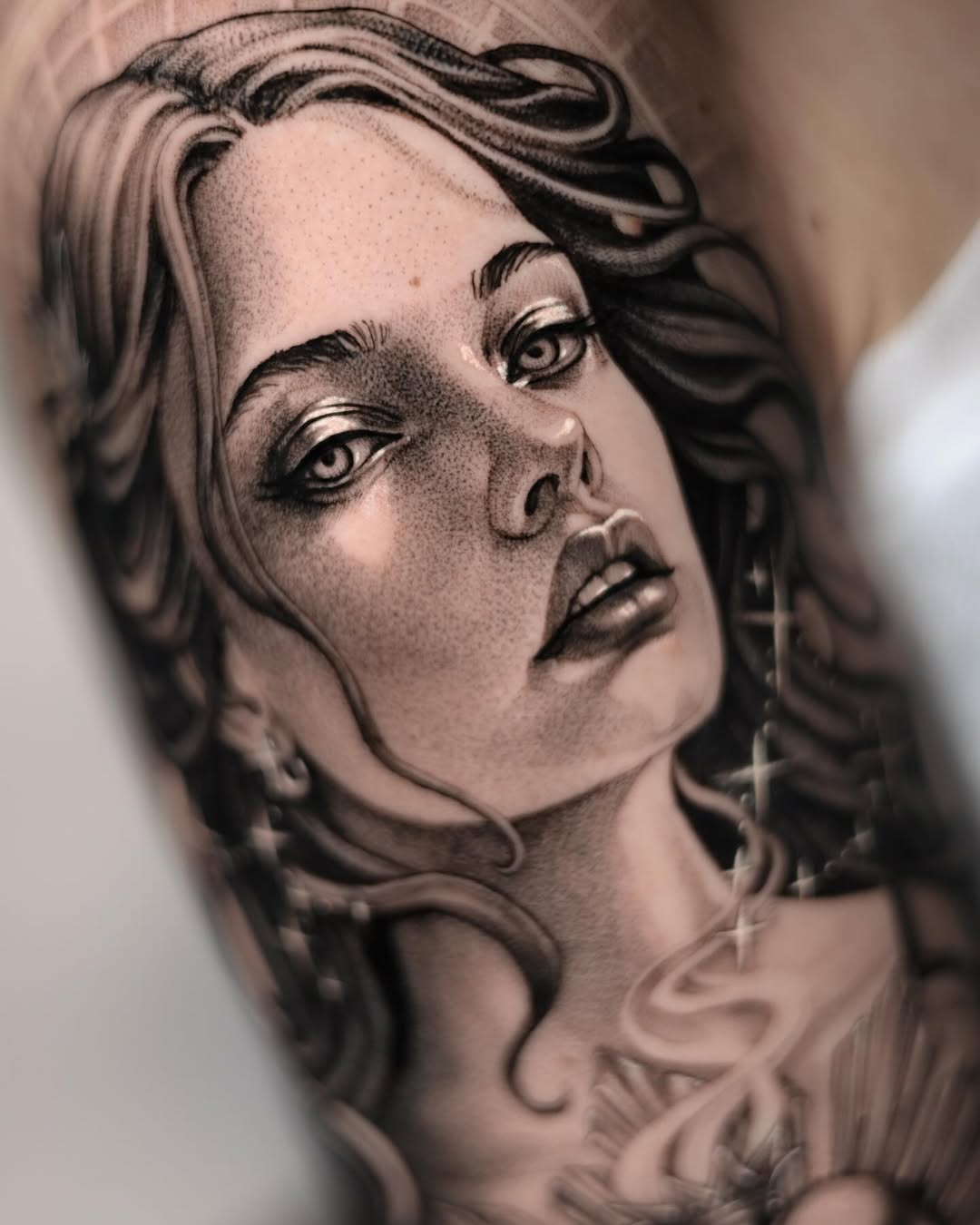 Tattoo by @abcd_tattoo — realism, black_and_grey