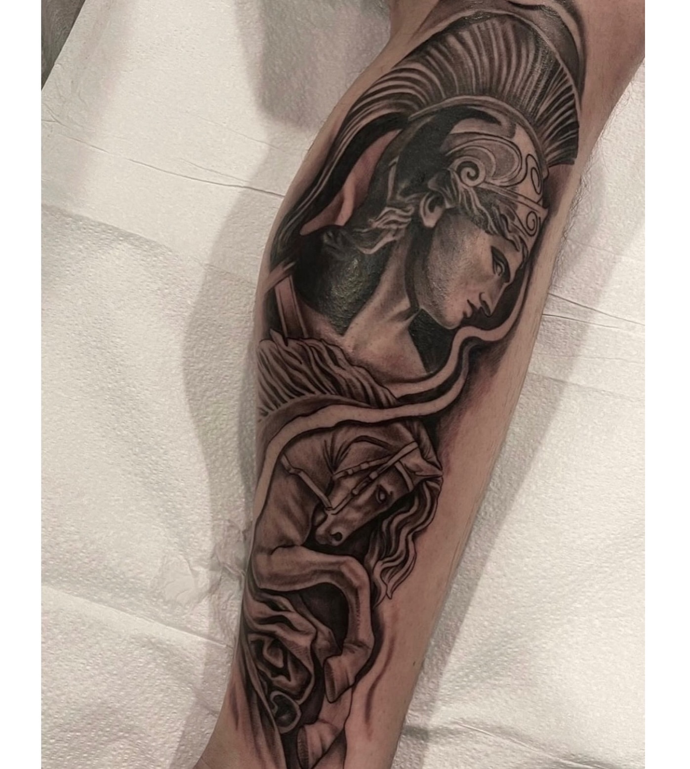 Tattoo by @morrisontattooer — realism, black_and_grey