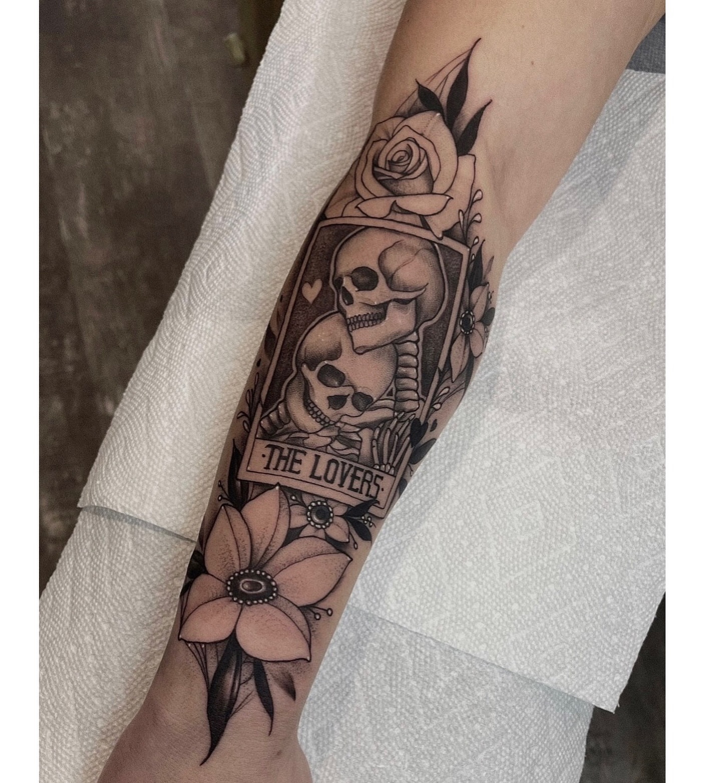 Tattoo by @morrisontattooer — black_and_grey