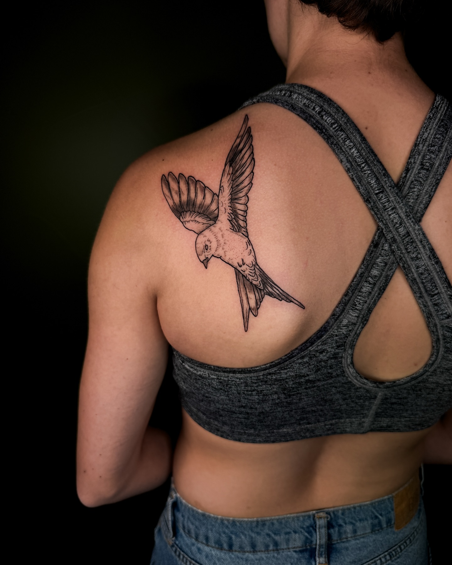 Tattoo by @faunawitchtattoo — black_and_grey