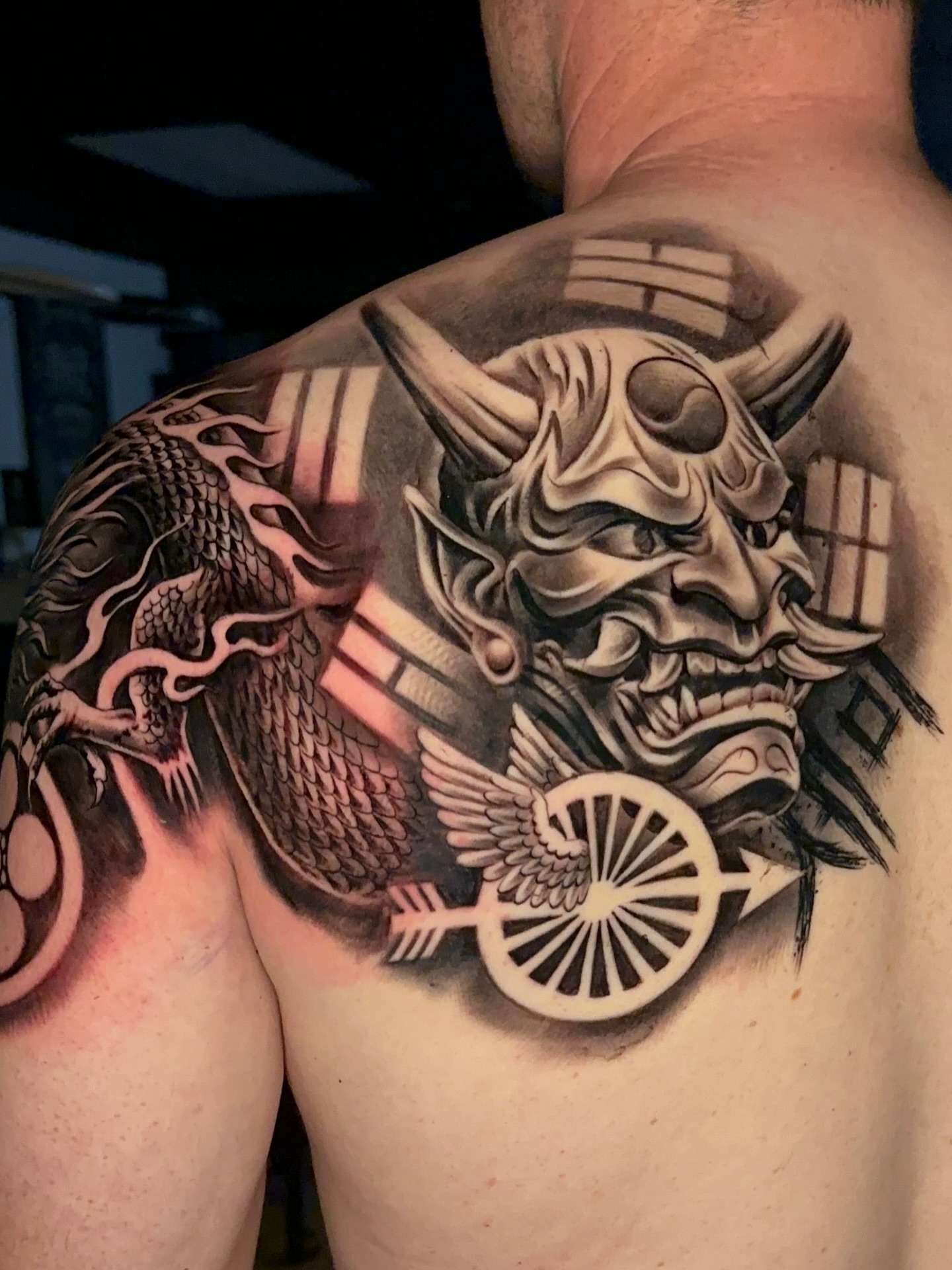 Tattoo by @valg703_tattoo — japanese_irezumi, black_and_grey