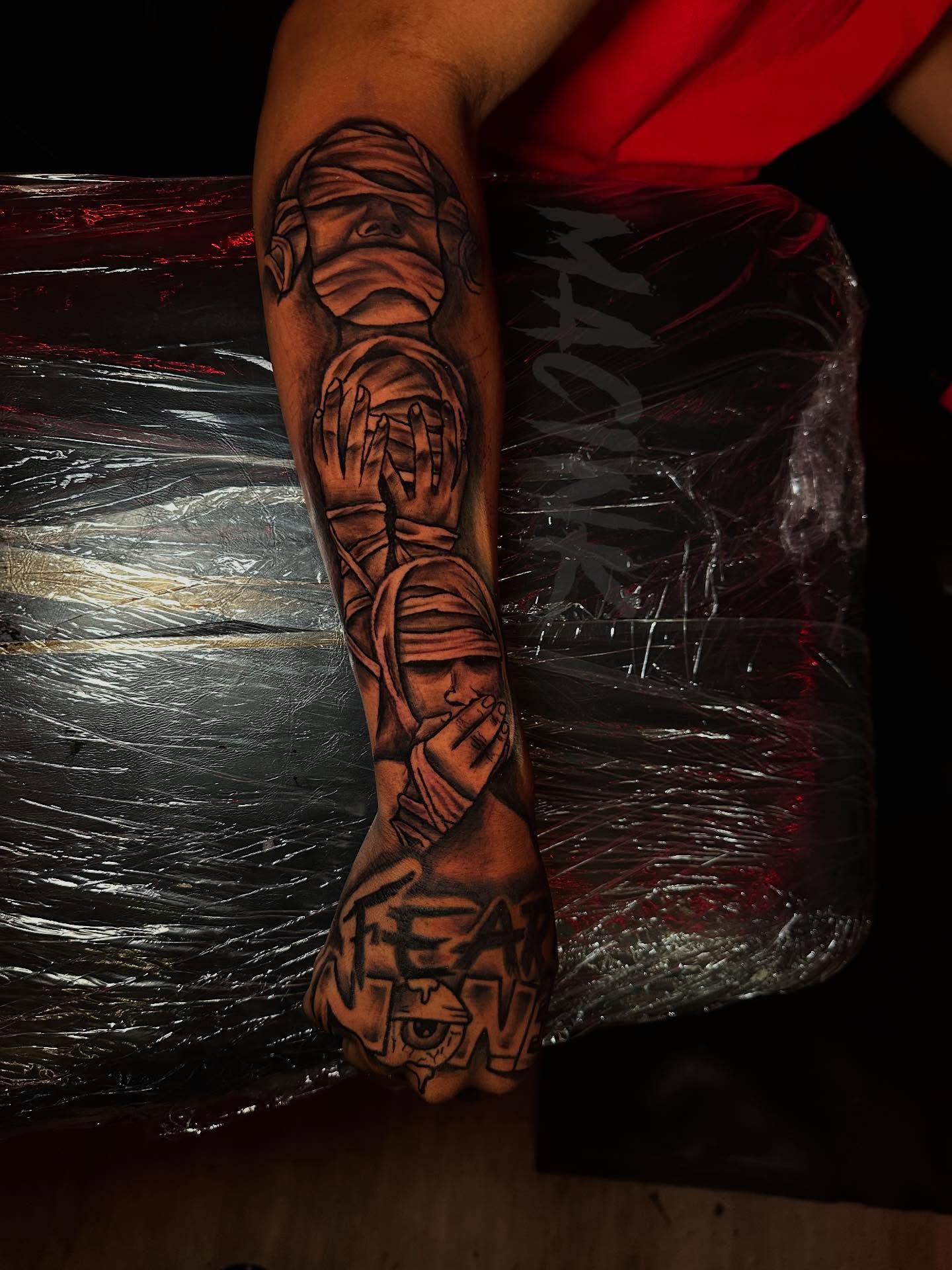 Tattoo by @macink__ — realism, dark_realism