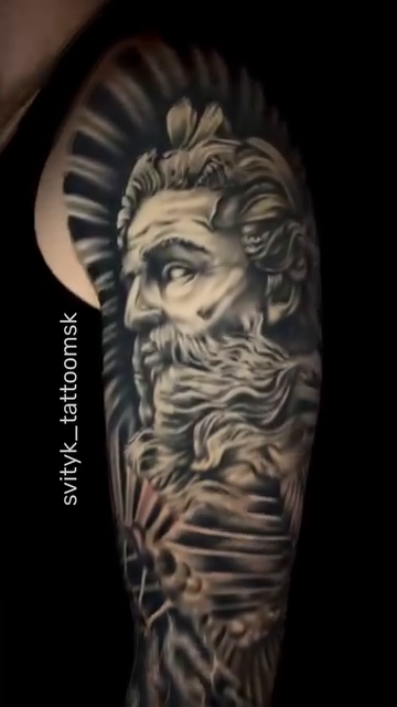 Tattoo by @svityk_tattoomsk — realism, black_and_grey