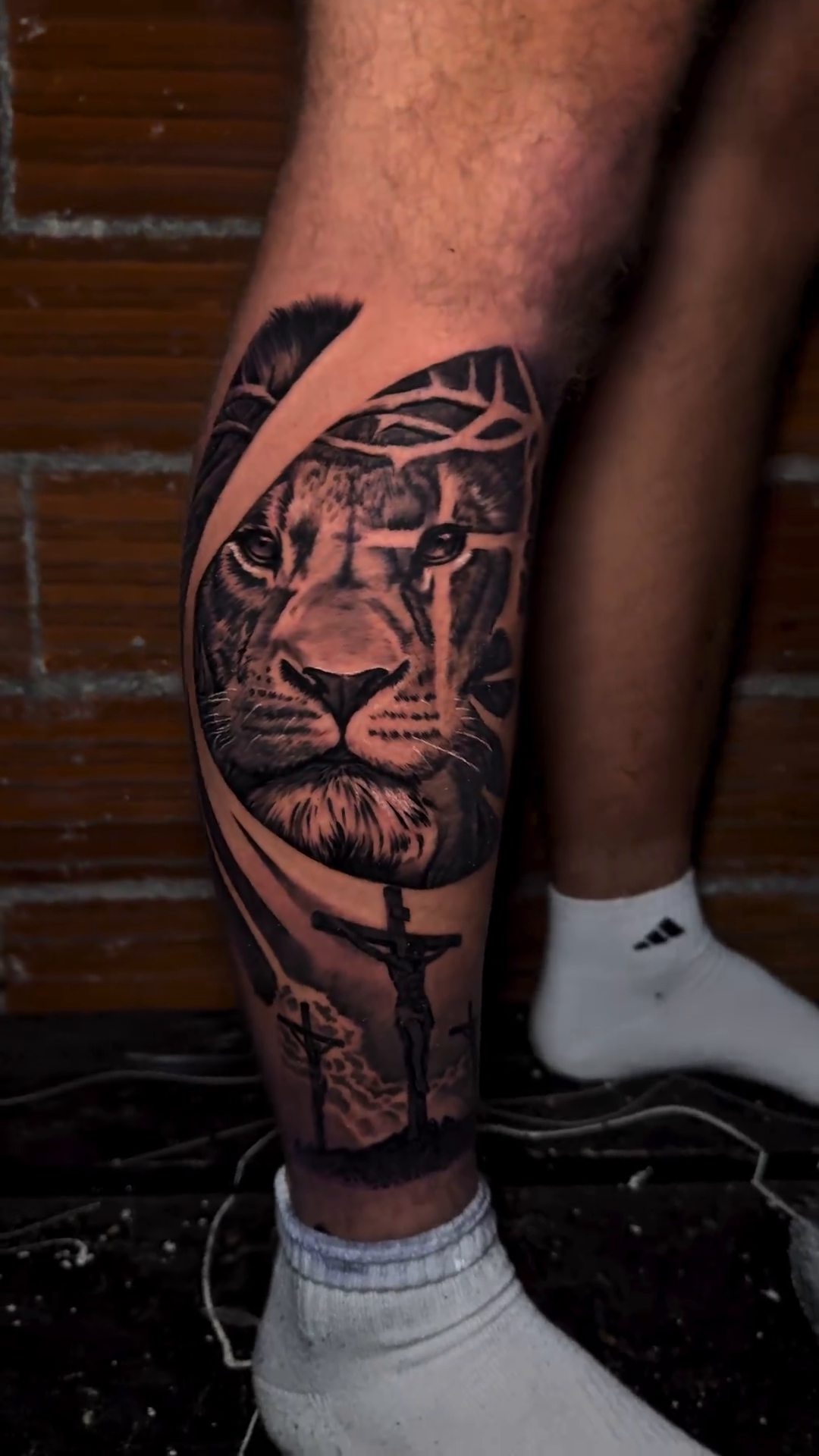 Tattoo by @inklayr β realism, black_and_grey