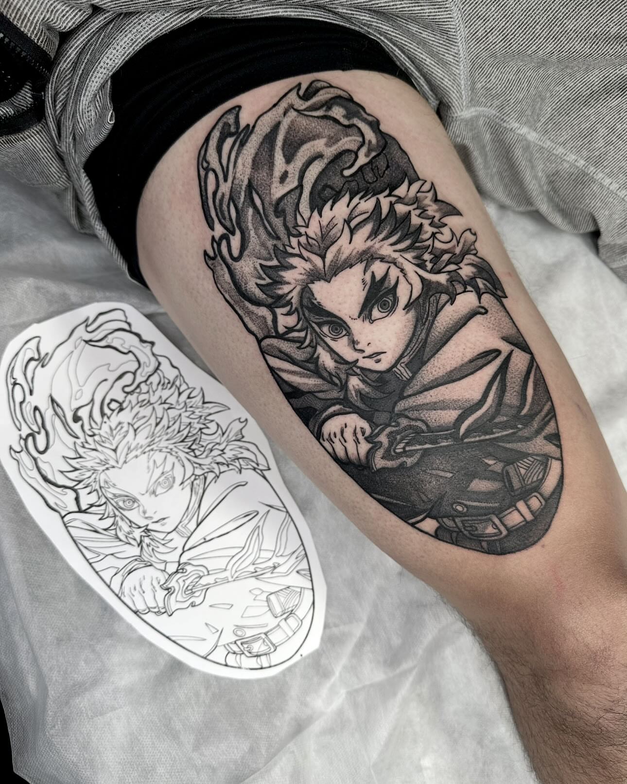 Tattoo by @goose_tattoos โ black_and_grey, realism