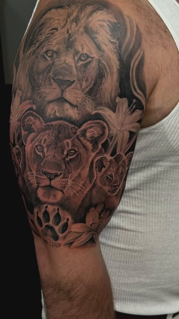 Tattoo by @tovar_tattoos — realism, black_and_grey