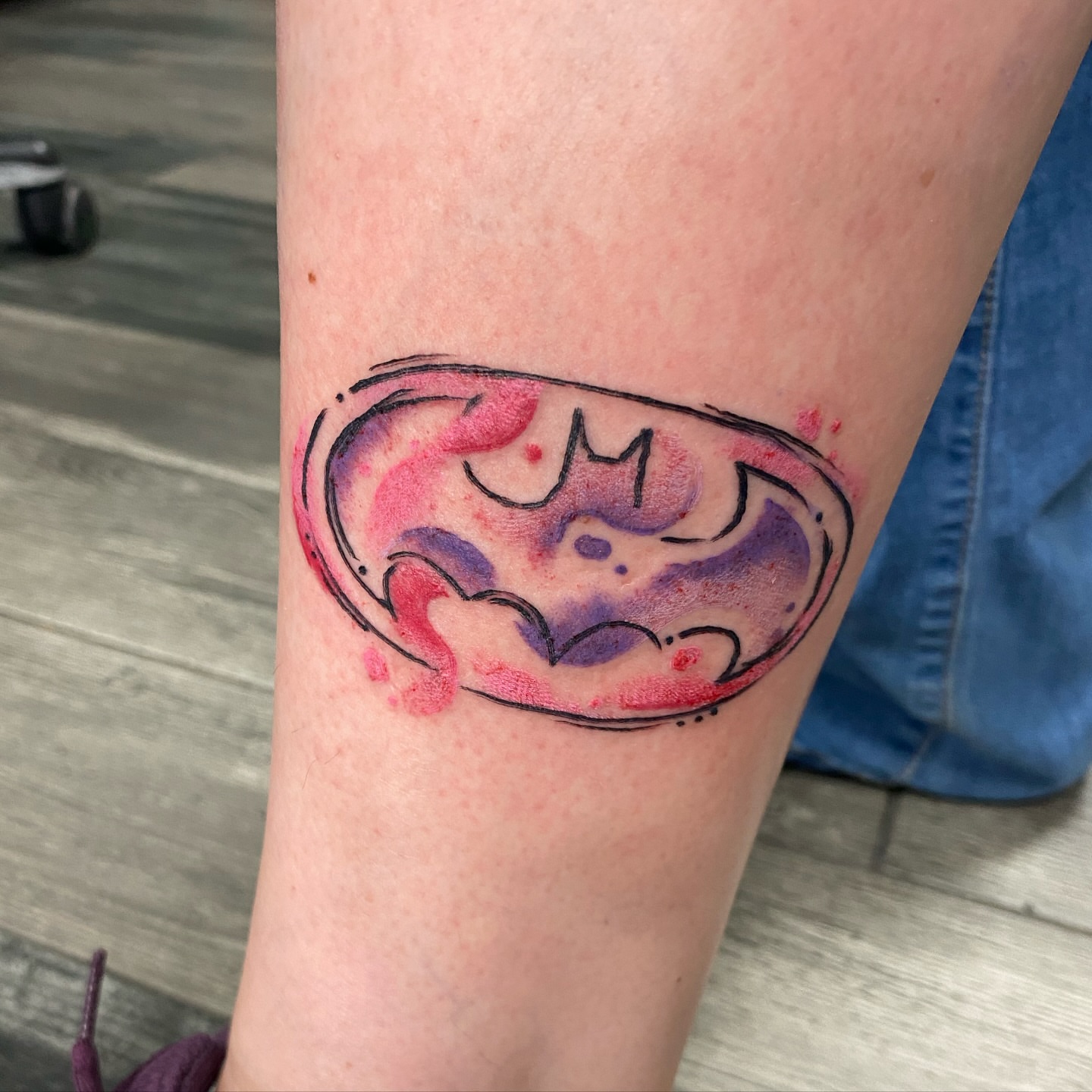 Tattoo by @heidihoodtattoos — watercolor