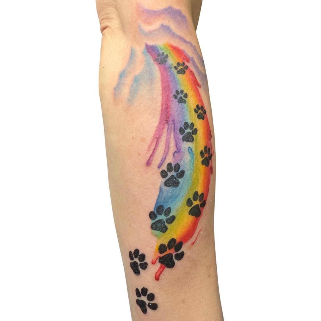 Tattoo by @anastrangebird — watercolor