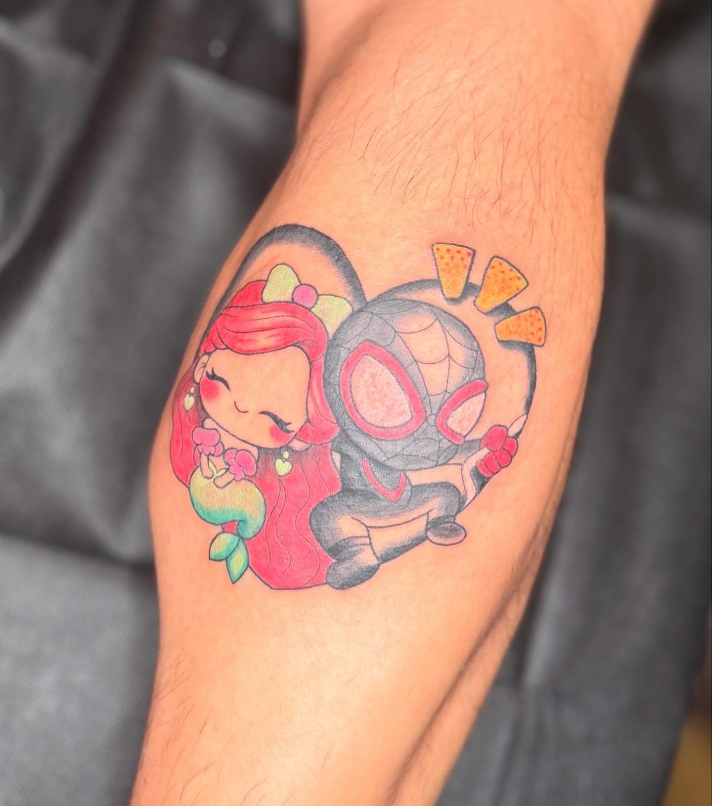 Kawaii characters anime tattoo on the forearm by Sophie ✨ Nashville Tattoo Artist ✨