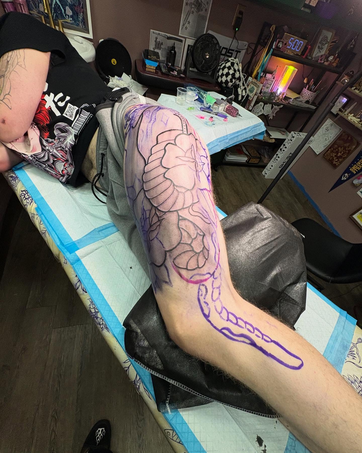 Snake American traditional tattoo on the forearm by gia❤️‍🔥🎲, Maryville, Tennessee