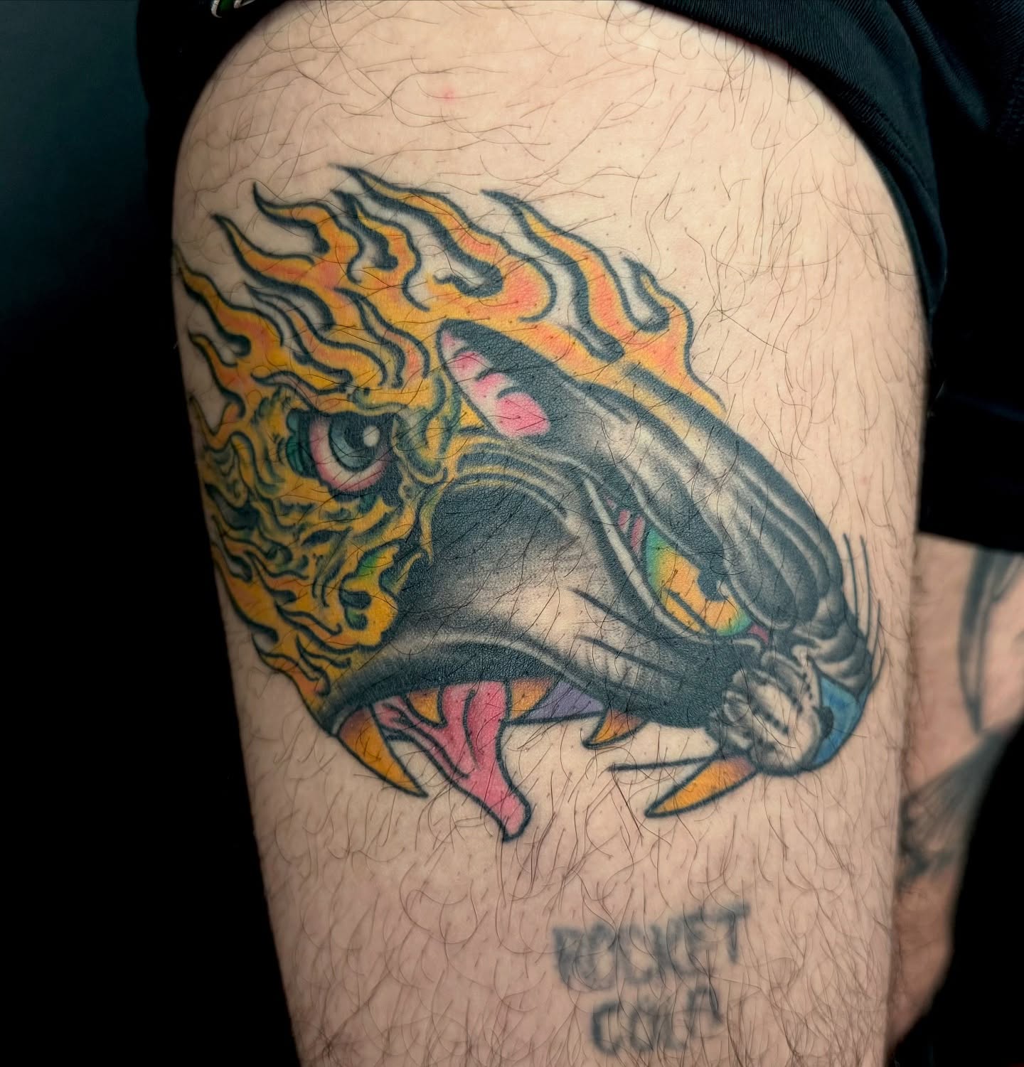 Tattoo by @ernie_portcity — american_traditional, dotwork