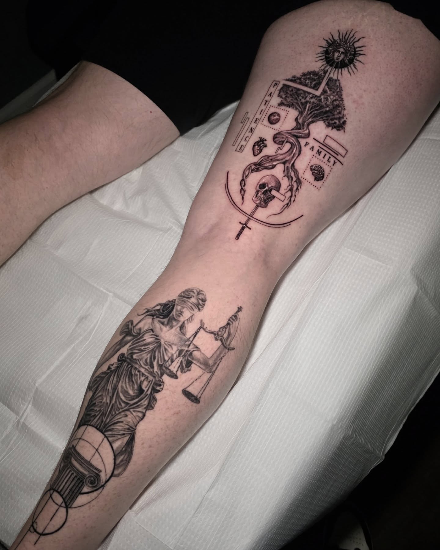 Tattoo by @kevinavila_tattoos — black_and_grey, realism