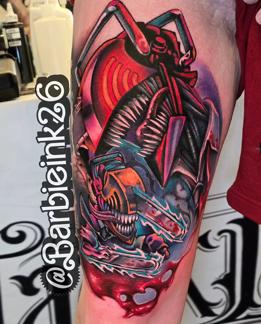 Tattoo by @barbieink26 — new_school, trash_polka
