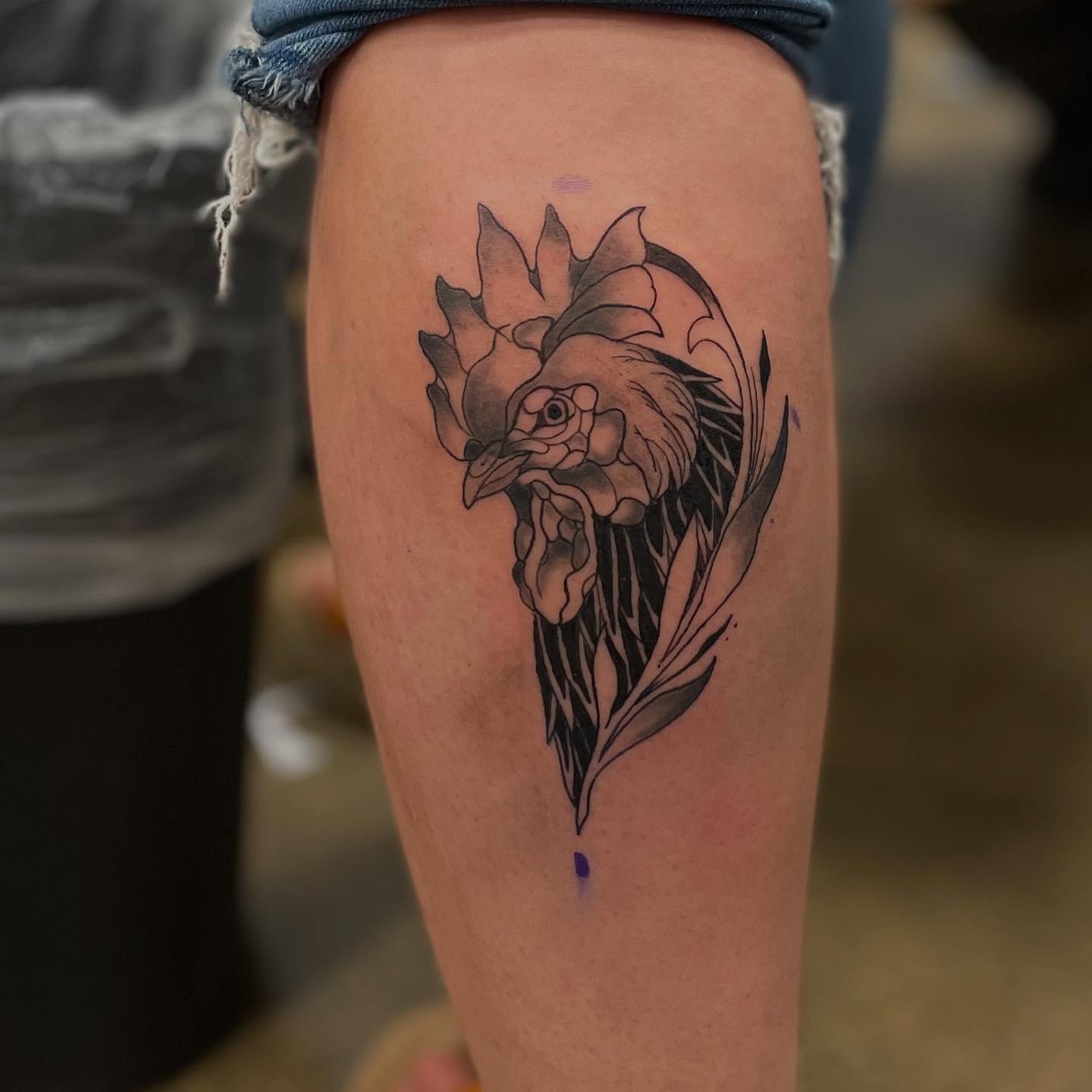 Tattoo by @ariesinkedme — black_and_grey
