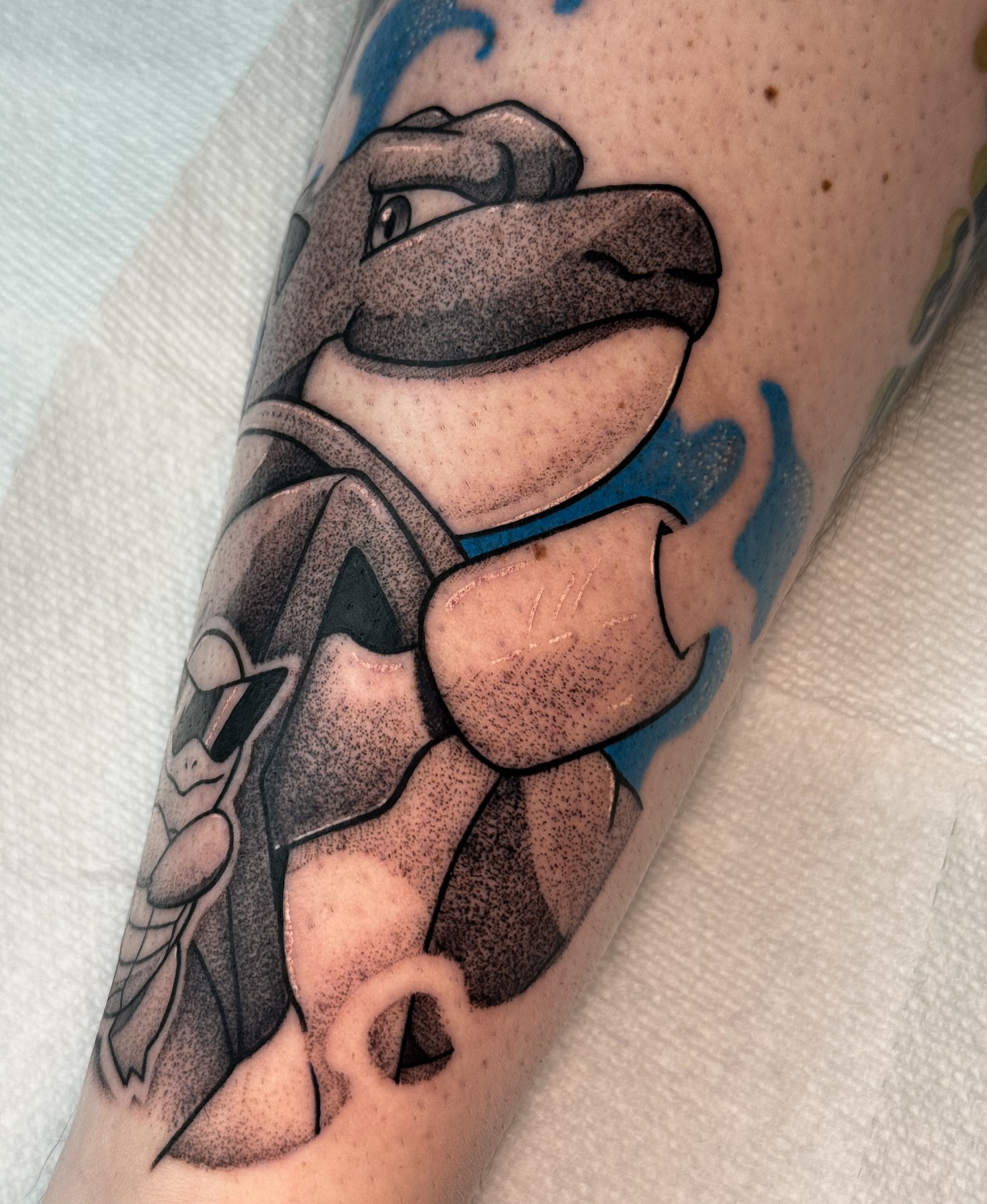 Tattoo by @doomedtattoo — dotwork