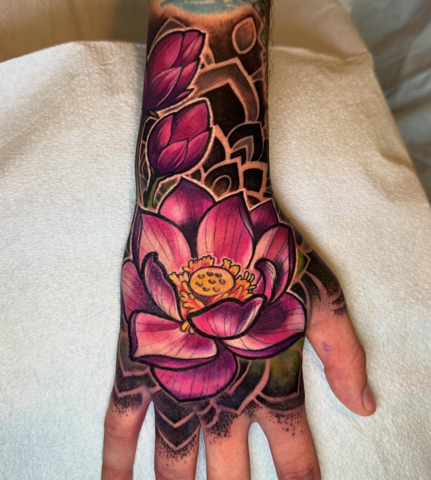 Tattoo by @djauld — dotwork, realism
