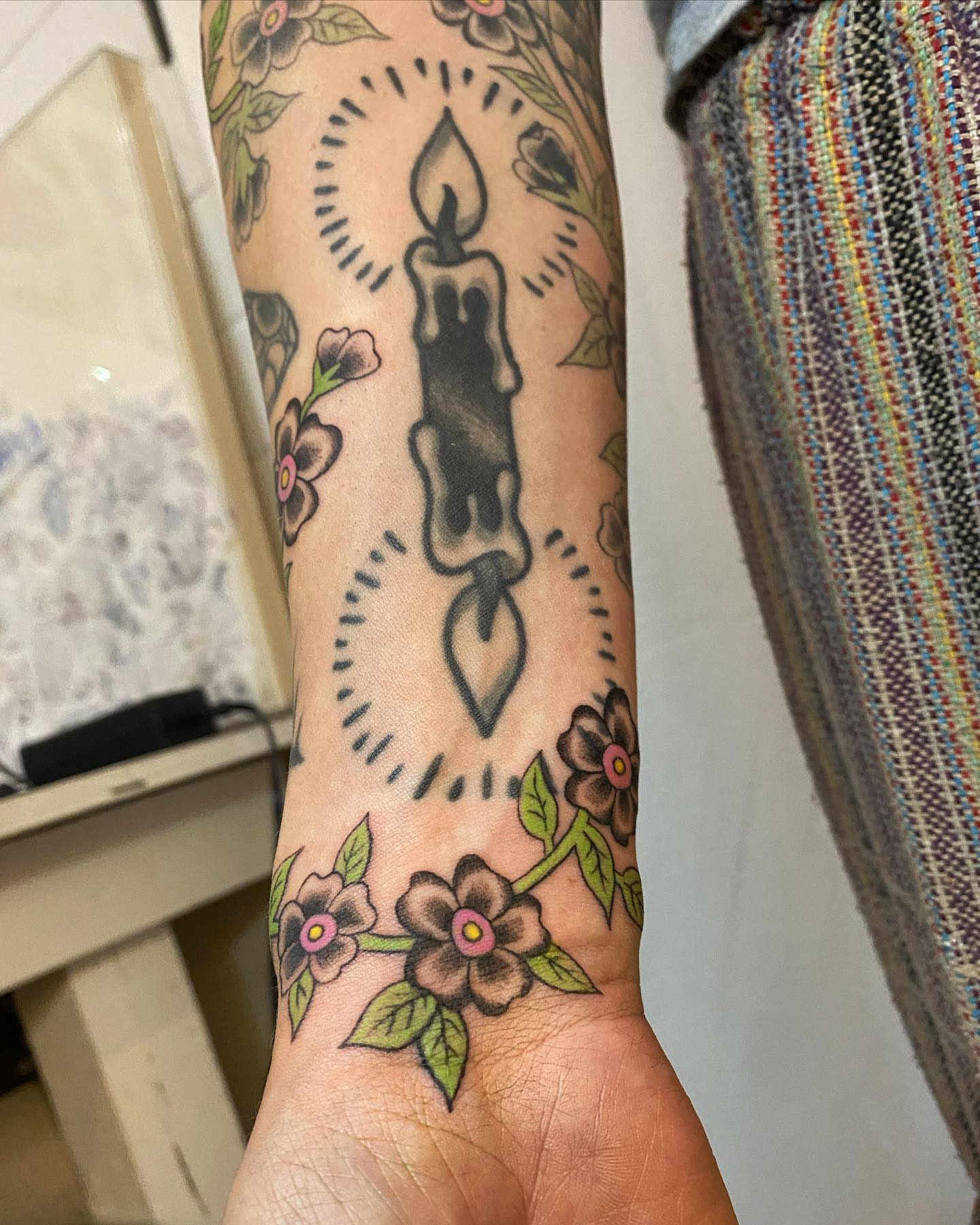 Tattoo by @armpitfreak — american_traditional, black_and_grey