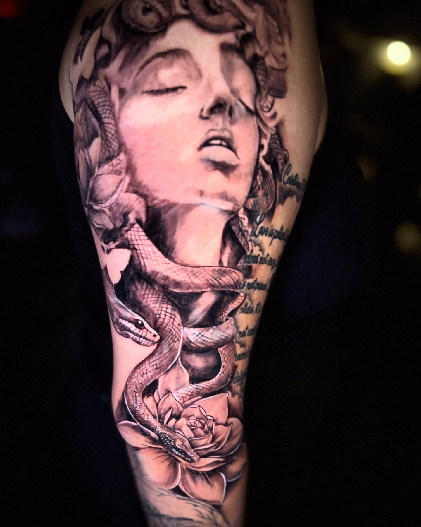 Tattoo by @samrockwell_ink — realism, black_and_grey