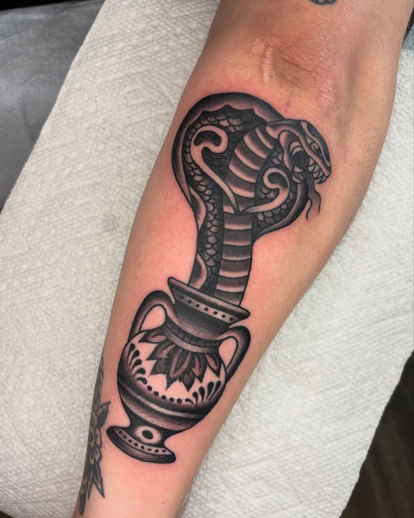Tattoo by @chunkel — black_and_grey