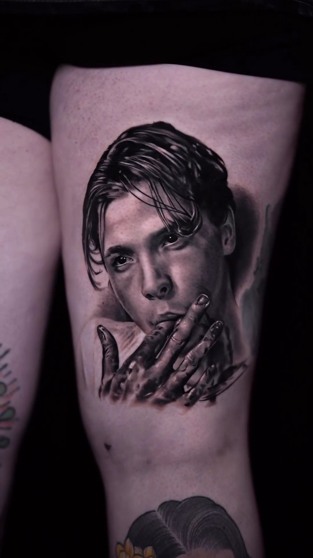 Portrait of a man realism tattoo by 𝒁𝒂𝒌 𝑷𝒆𝒓𝒓𝒚