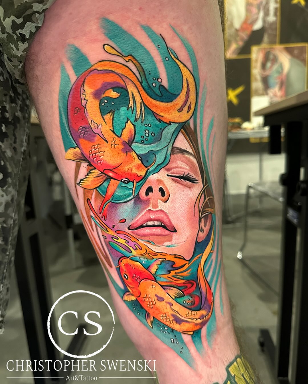 Tattoo by @chris_swenski_tattoo — new_school, watercolor