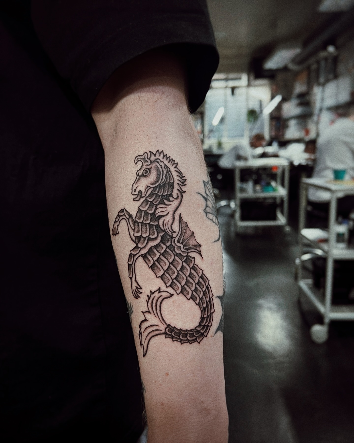 Tattoo by @rebecca_febo — black_and_grey