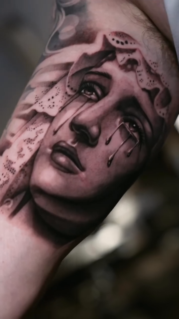 Tattoo by @williammeyertattoo โ realism, black_and_grey