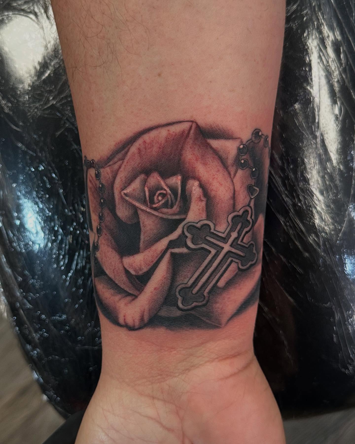 Tattoo by @sting.art — black_and_grey, realism