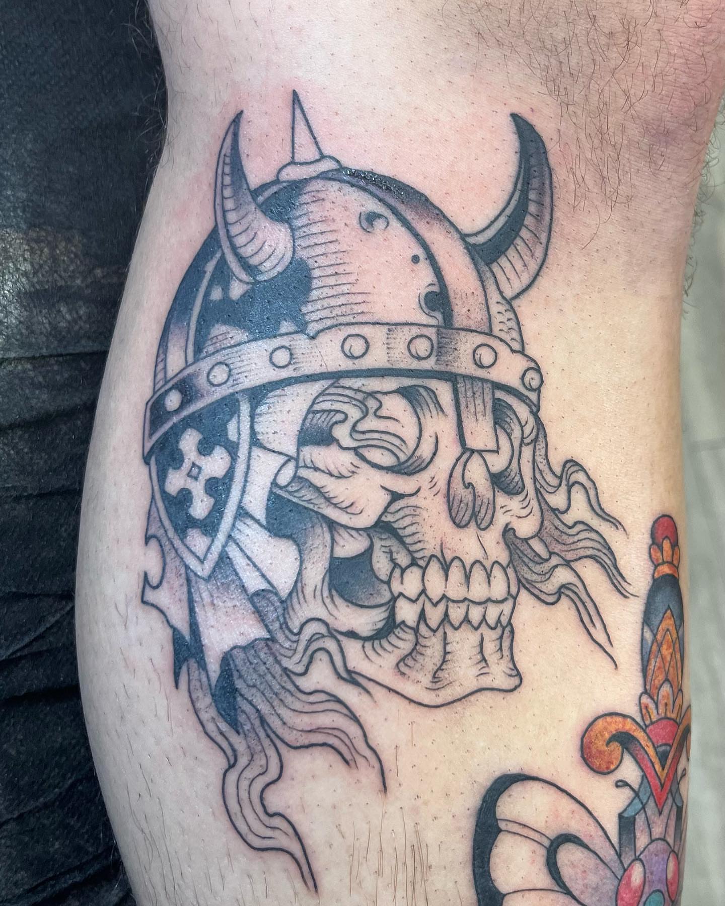 Tattoo by @leith_tattoo — black_and_grey