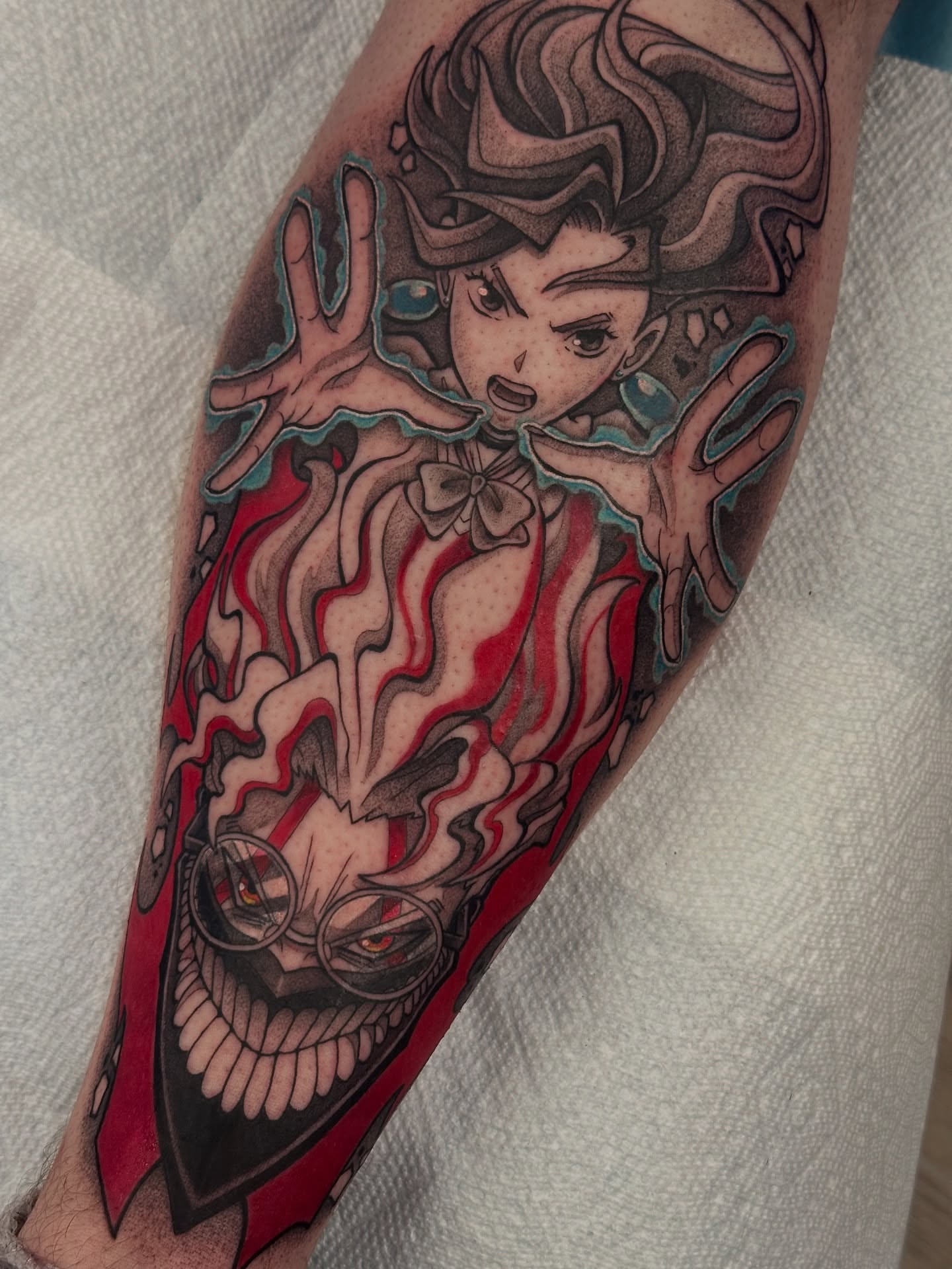Anime character anime tattoo on the forearm by ɢᴀʙʀɪᴇʟ ᴍᴇɴᴅᴇꜱ ᴏʟɪᴠᴇɪʀᴀ