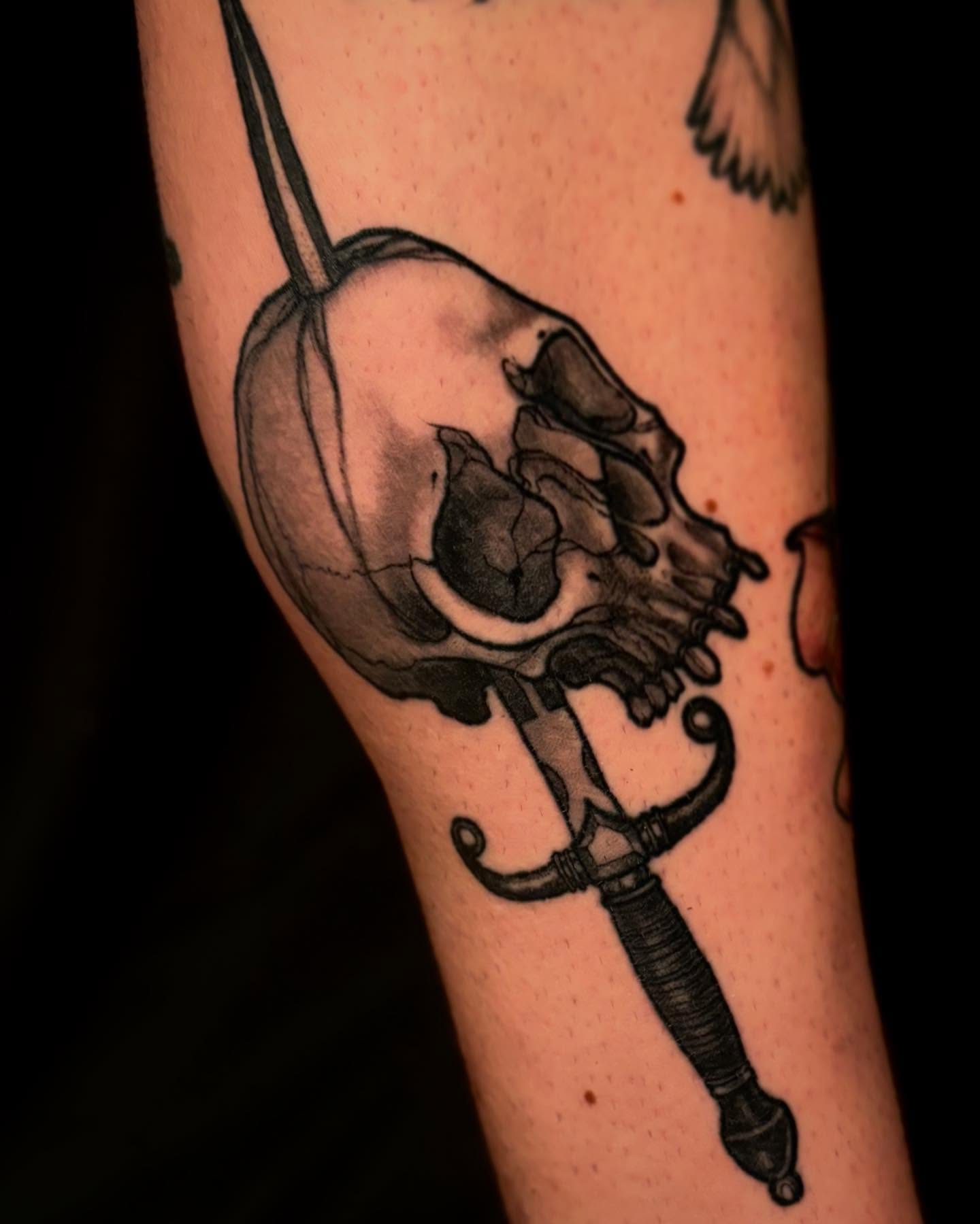 Tattoo by @chalmskinart — black_and_grey, realism