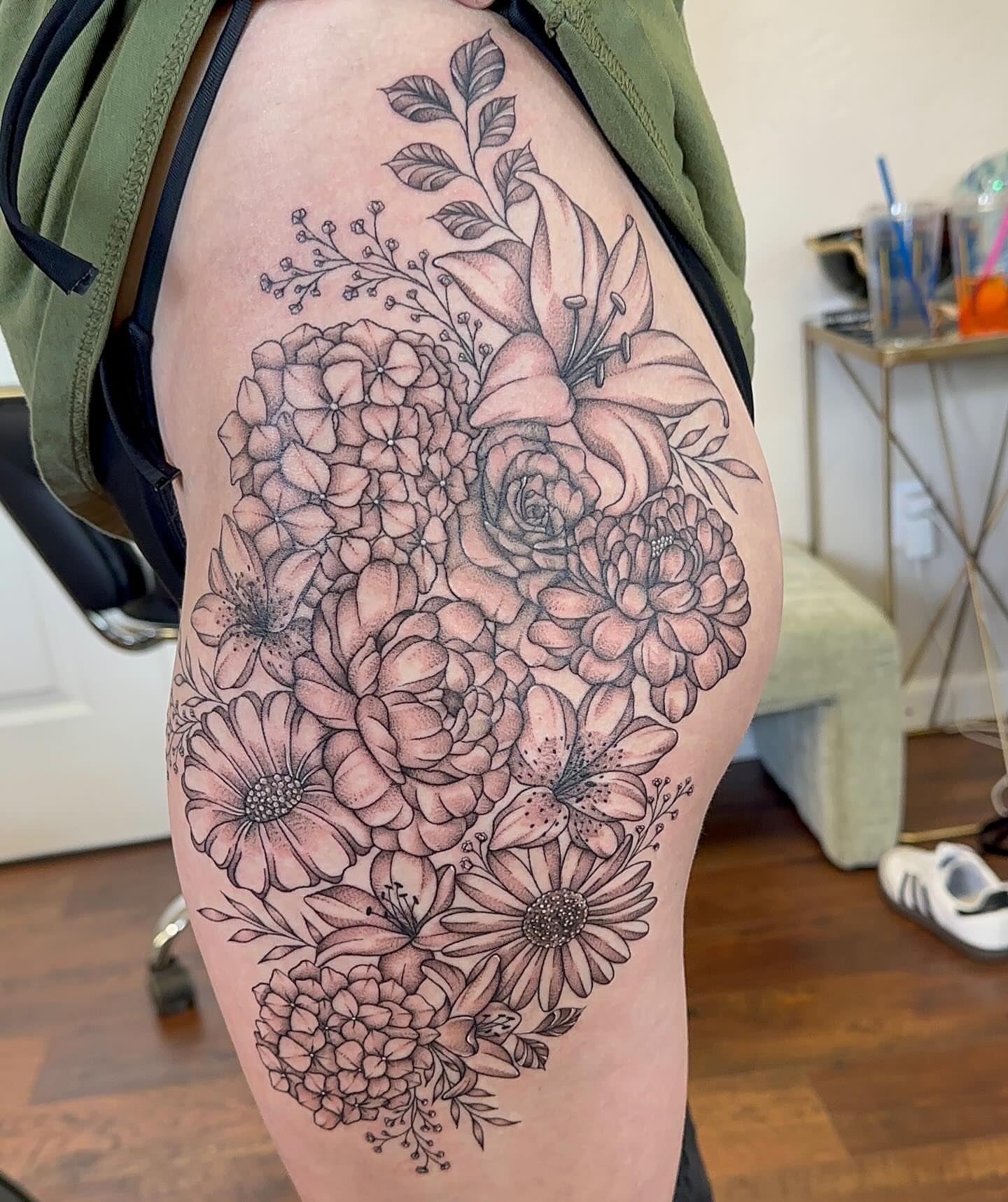 Tattoo by @bboujeeink2 — dotwork, realism