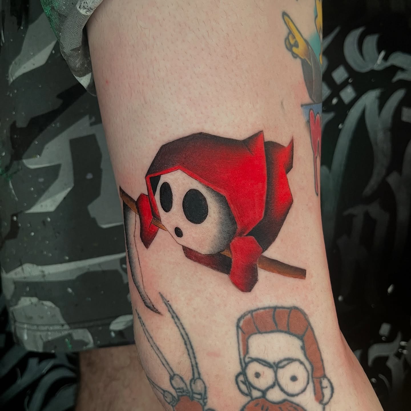 Tattoo by @vapidstar — geometric, dotwork