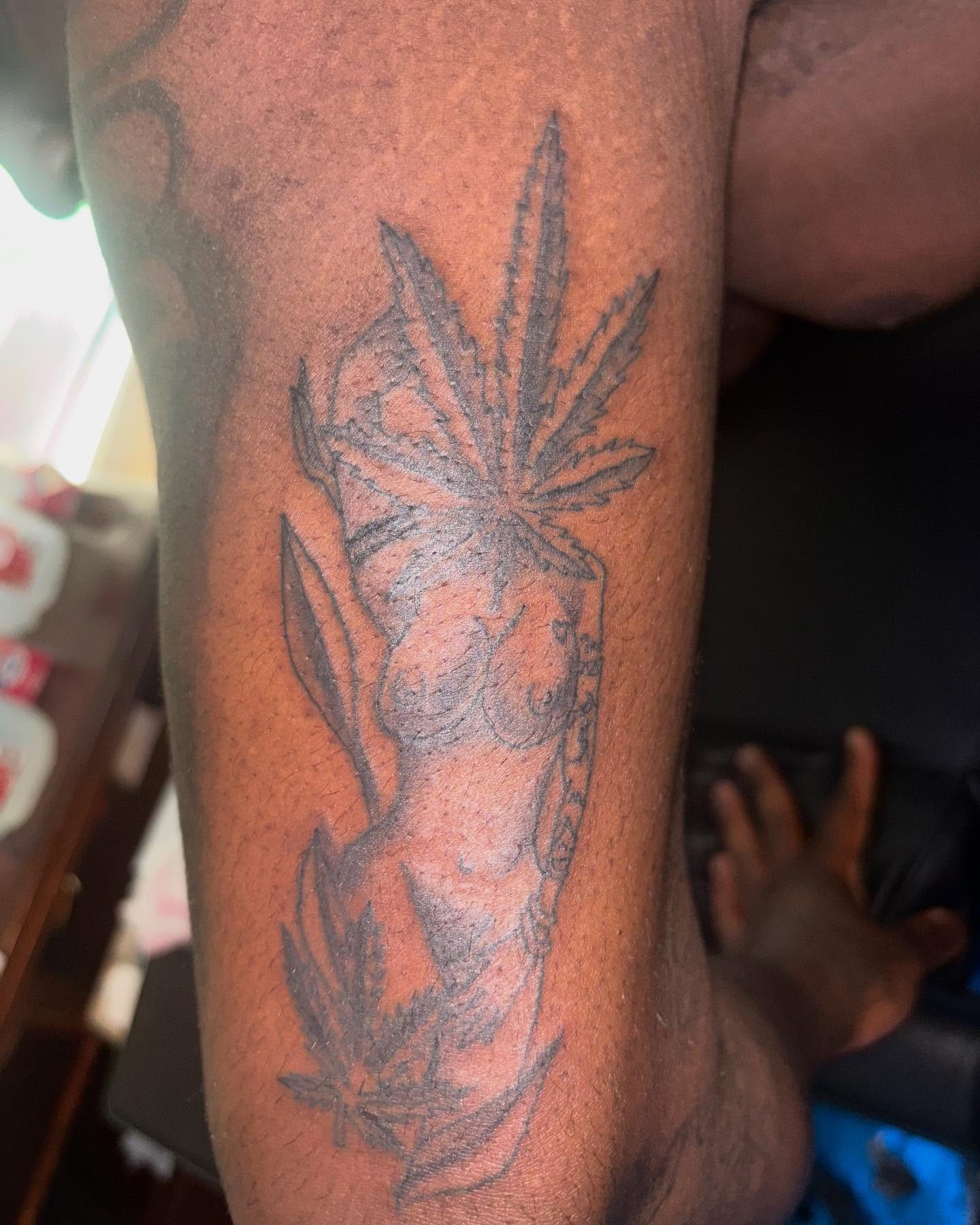 Tattoo by @richmetre_ — black_and_grey