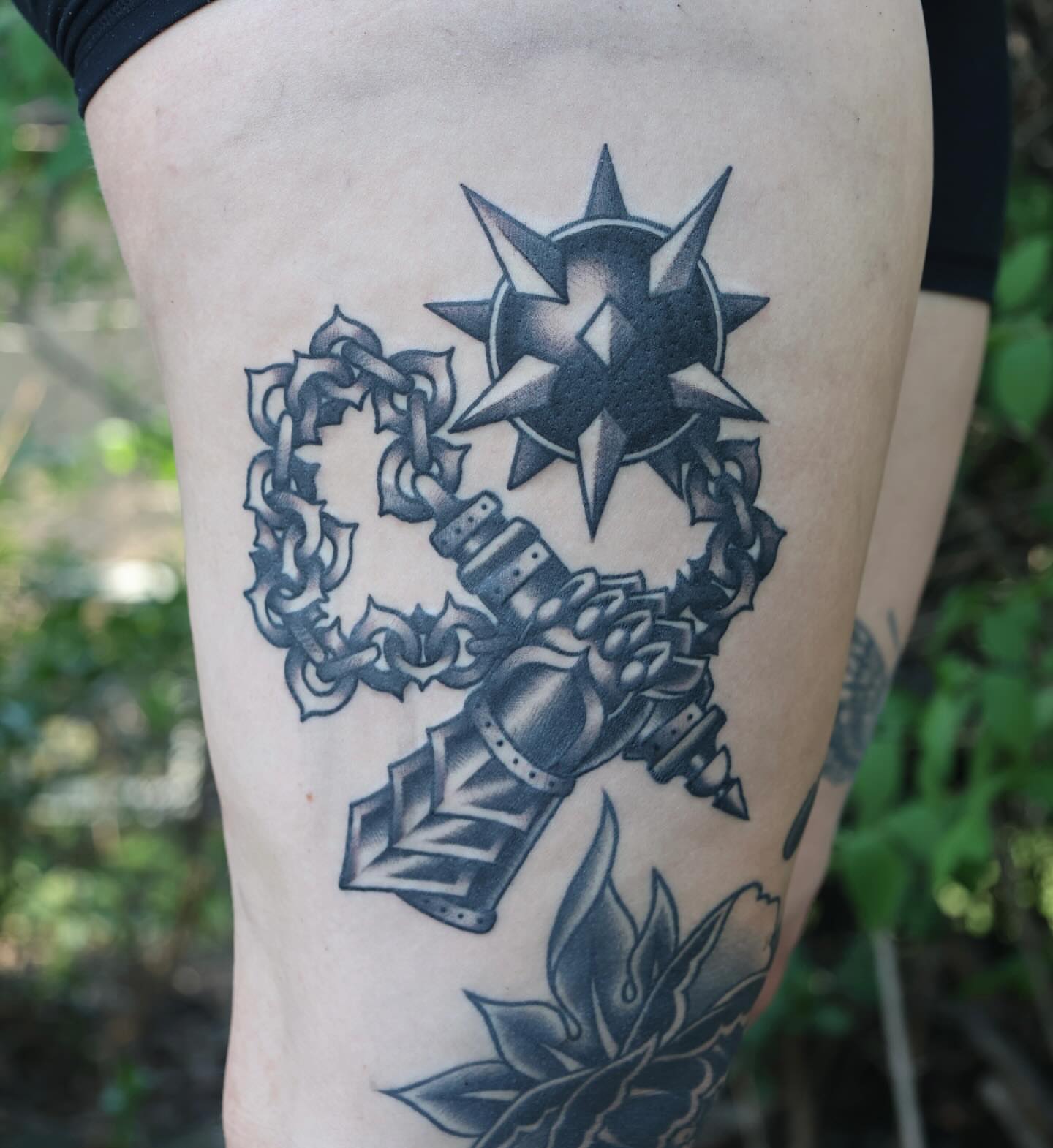 Tattoo by @althetattooer — black_and_grey