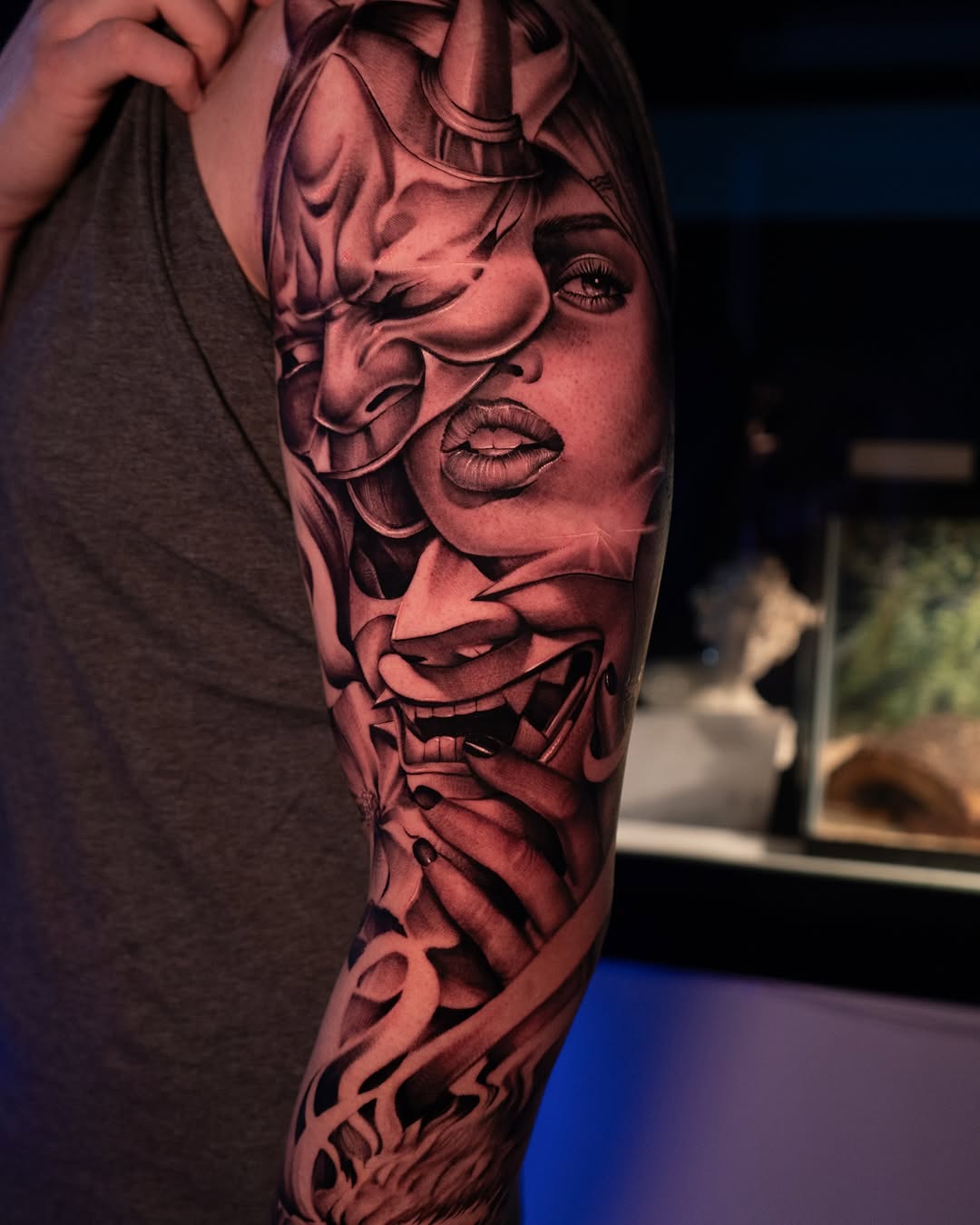 Japanese tattoo on the forearm by Apolo