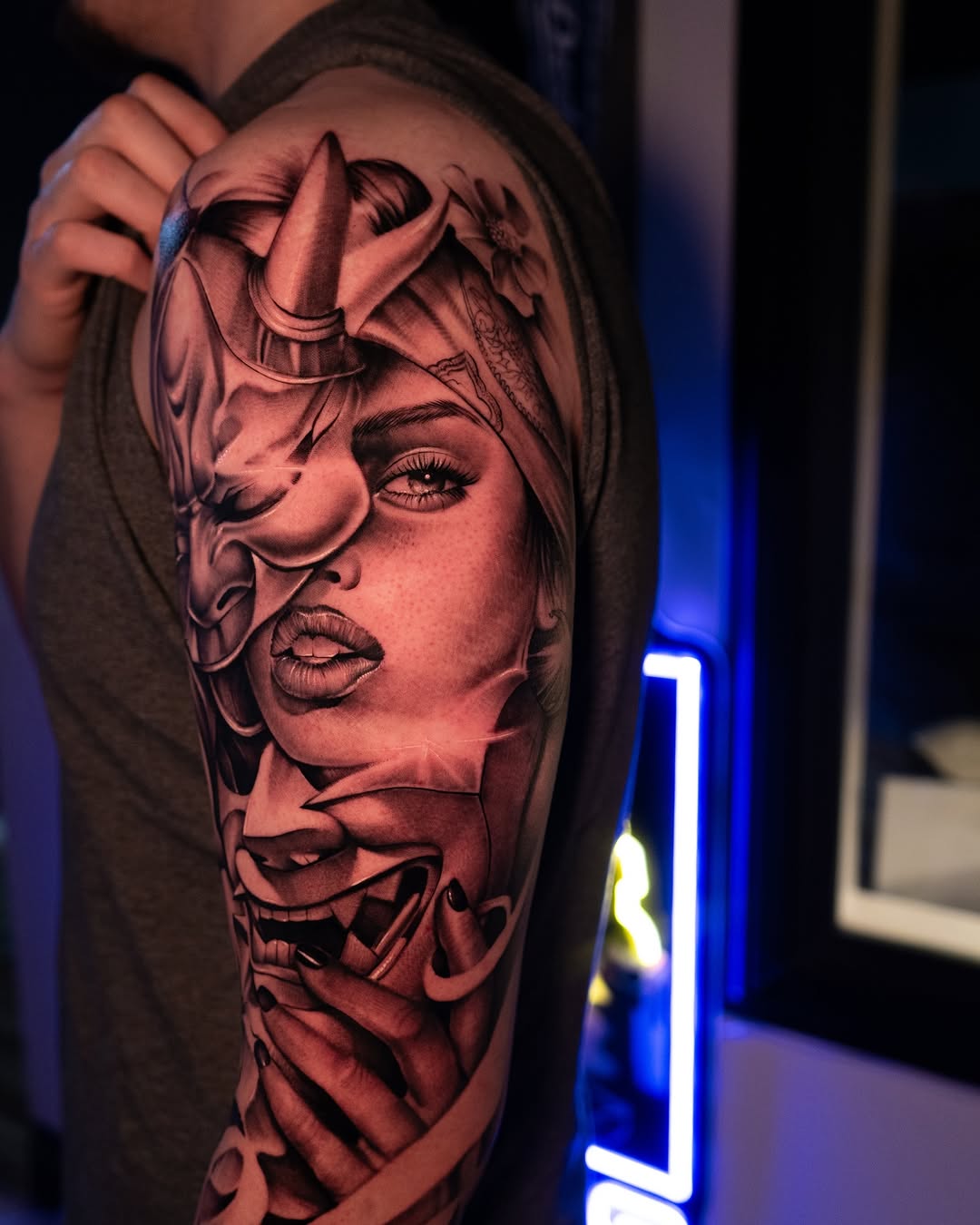 Realism tattoo on the forearm by Apolo