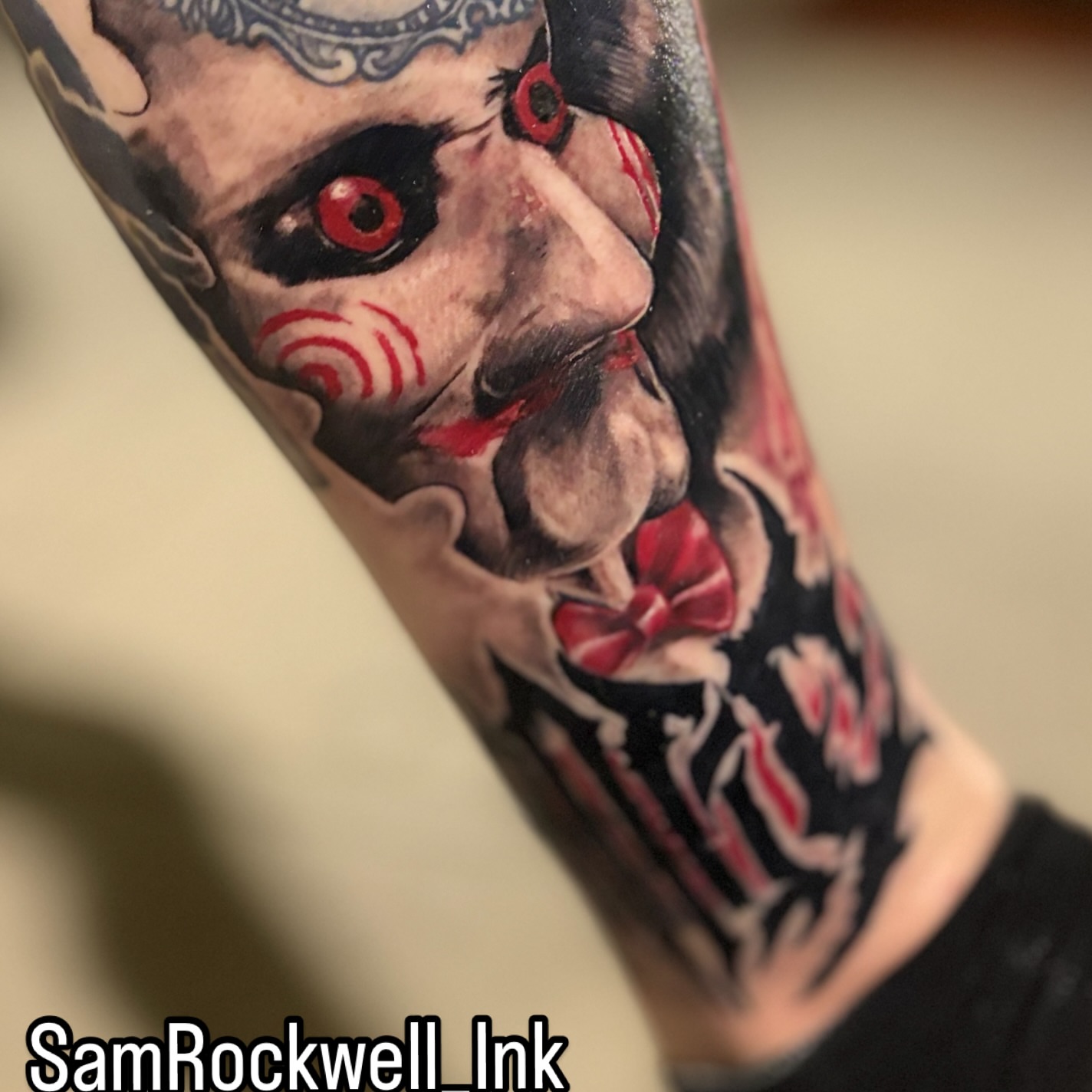 Tattoo by @samrockwell_ink — realism, dark_realism
