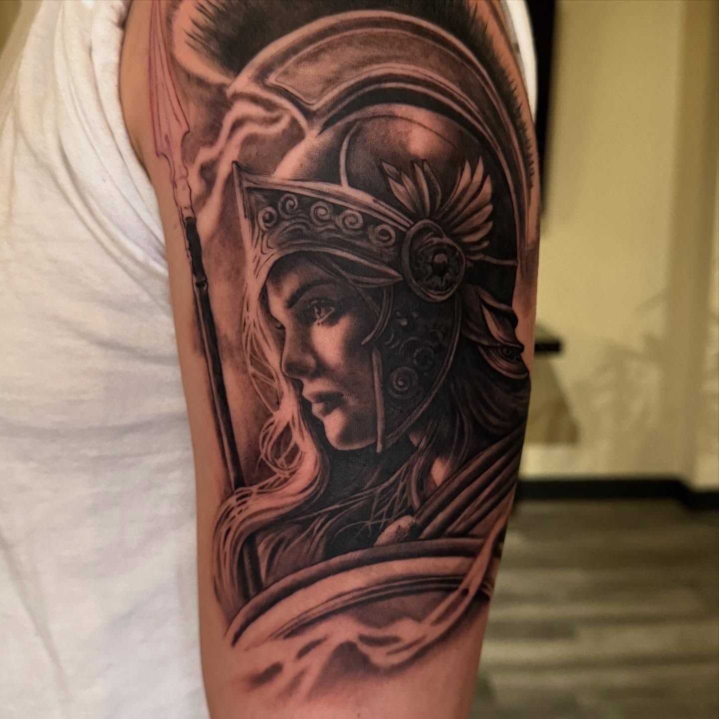 Tattoo by @mikechristieink — black_and_grey, realism