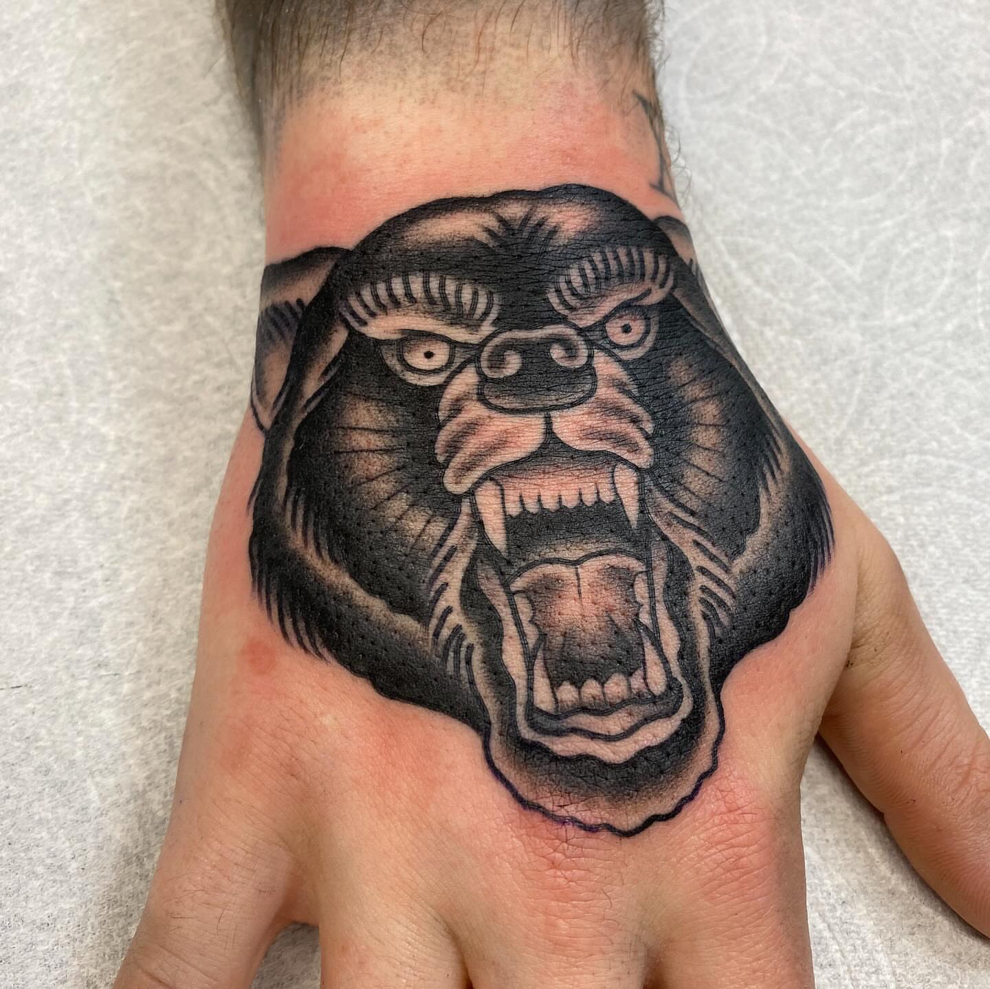 Tattoo by @gravestattooer — american_traditional, black_and_grey