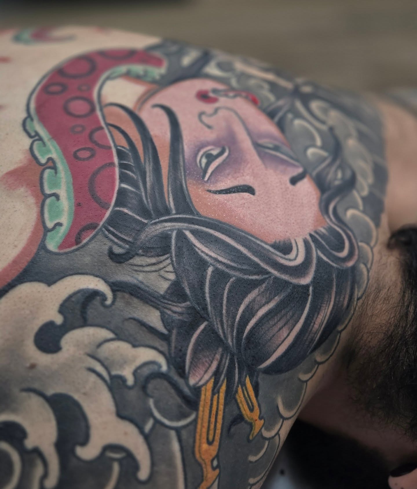Tattoo by @john.sunderland β american_traditional, japanese_irezumi